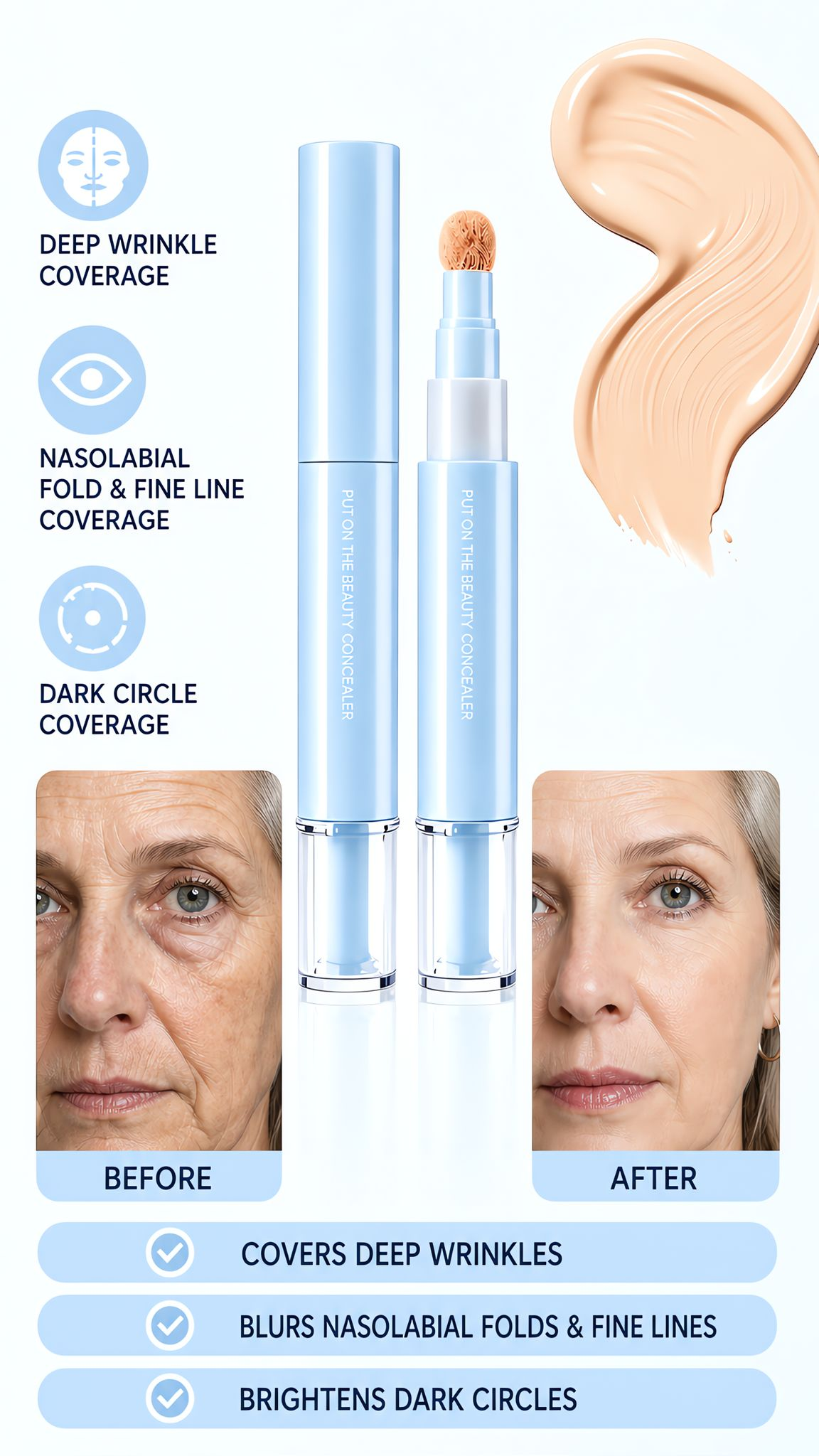 🌹🌹Hydrating Concealer Pen With Brightening & Flawless Coverage
