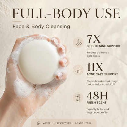 💖💖Oriivelle Niacinamide Brightening Soap, With Alpha‑Arbutin & Tranexamic Acid, Fade Dark Spots & Post‑Acne Marks, Gentle Deep Cleansing Bar For All Skin Types