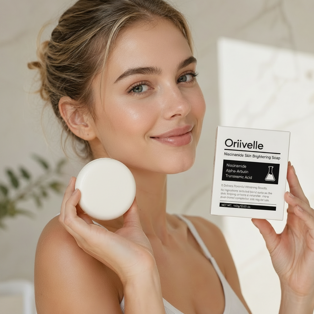 💖💖Oriivelle Niacinamide Brightening Soap, With Alpha‑Arbutin & Tranexamic Acid, Fade Dark Spots & Post‑Acne Marks, Gentle Deep Cleansing Bar For All Skin Types