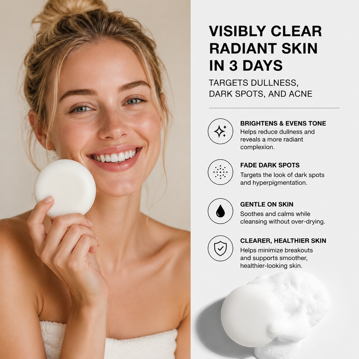 TeaShell Niacinamide Brightening Soap for Dull & Uneven-Looking Skin