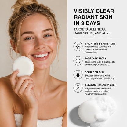 TeaShell Niacinamide Brightening Soap for Dull & Uneven-Looking Skin